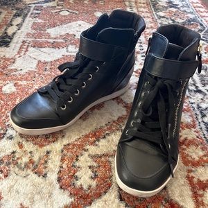 Mix No 6 Gwelia Wedge Sneaker Black